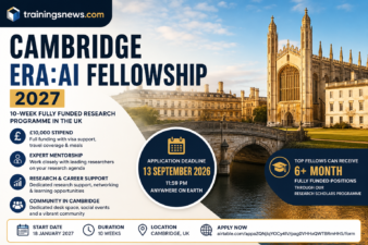 Cambridge ERA Fellowship 2027: Fully Funded 10-Week Research Opportunity in the UK