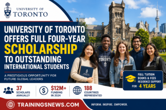 University of Toronto Offers Full Four-Year Scholarship to Outstanding International Students